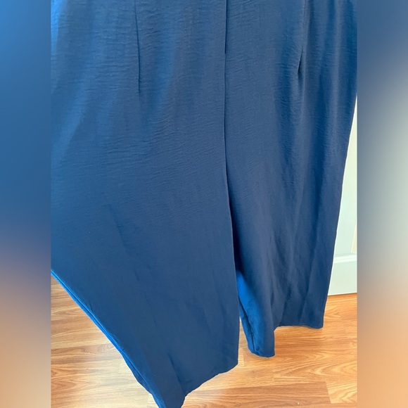 NWT Vince Camuto Classic Navy Tie Front Sleeveless Wide Leg Jumpsuit 3X - Picture 8 of 16